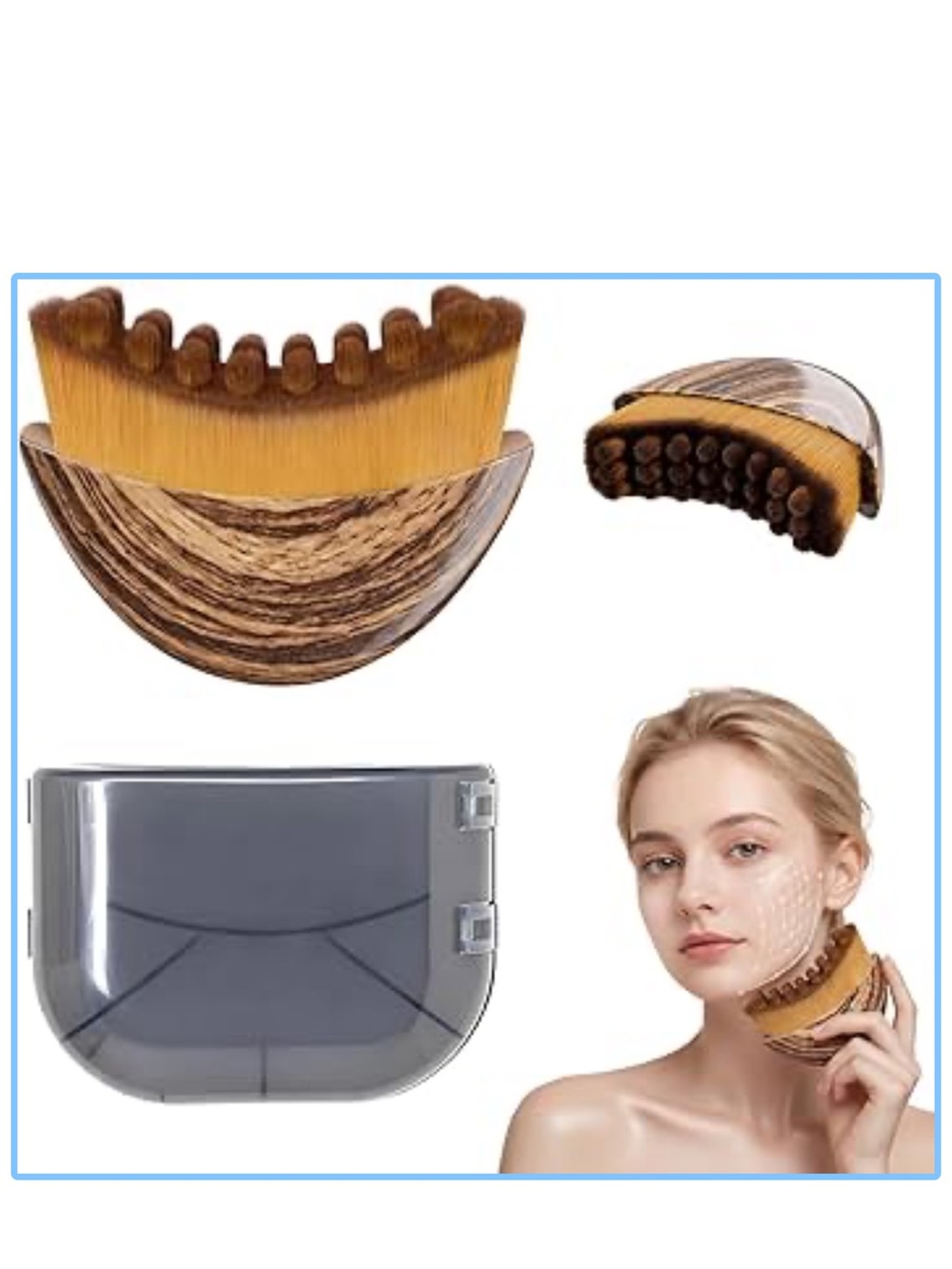 lymphatic contour face brush